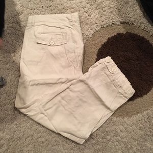 Gap tan Capri length joggers